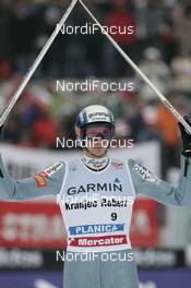 16.03.2008, Planica, Slovakia (SLO): Robert Kranjec (SLO) - FIS world ski jumping, individual HS215, Planica (SLO). www.nordicfocus.com. c Furtner/NordicFocus. Every downloaded picture is fee-liable.
