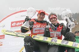 16.03.2008, Planica, Slovakia (SLO): l-r: Coach Alexander Pointner, Thomas Morgenstern (AUT) - FIS world ski jumping, individual HS215, Planica (SLO). www.nordicfocus.com. c Furtner/NordicFocus. Every downloaded picture is fee-liable.