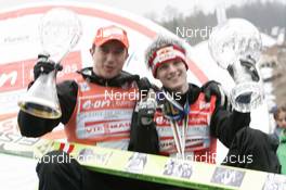 16.03.2008, Planica, Slovakia (SLO): l-r: Alexander Pointner chief coach Austria, Thomas Morgenstern (AUT) - FIS world ski jumping, individual HS215, Planica (SLO). www.nordicfocus.com. c Furtner/NordicFocus. Every downloaded picture is fee-liable.