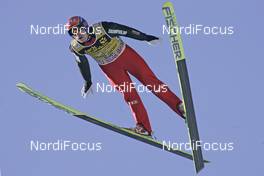 24.02.2008, Oberstdorf, Germany (GER): Anders Jacobsen (NOR) - FIS world championship ski flying, team HS213, Oberstdorf (GER). www.nordicfocus.com. c Furtner/NordicFocus. Every downloaded picture is fee-liable.