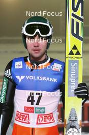 27.11.2008, Kuusamo, Finland (FIN): Pavel Karelin (RUS), Fischer - FIS world cup ski jumping, training, Kuusamo (FIN). www.nordicfocus.com. © Manzoni/NordicFocus. Every downloaded picture is fee-liable.