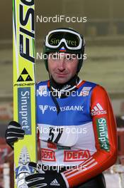 27.11.2008, Kuusamo, Finland (FIN): Dimitry Vassiliev (RUS), Fischer, adidas  - FIS world cup ski jumping, training, Kuusamo (FIN). www.nordicfocus.com. © Manzoni/NordicFocus. Every downloaded picture is fee-liable.