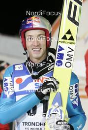 05.12.2008, Trondheim, Norway (NOR): Gregor Schlierenzauer (AUT), Fischer - Qualification FIS world cup ski jumping, training, Trondheim (NOR). www.nordicfocus.com. © Furtner/NordicFocus. Every downloaded picture is fee-liable.
