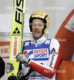 05.12.2008, Trondheim, Norway (NOR): Andreas Kuettel (SUI), Fischer, adidas - Qualification FIS world cup ski jumping, training, Trondheim (NOR). www.nordicfocus.com. © Furtner/NordicFocus. Every downloaded picture is fee-liable.