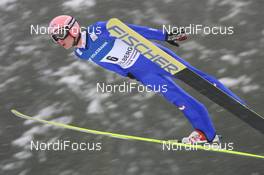 19.12.2008, Engelberg, Switzerland (SUI): Manuel Fettner (AUT), Fischer - FIS world cup ski jumping, training, Engelberg (SUI). www.nordicfocus.com. © Manzoni/NordicFocus. Every downloaded picture is fee-liable.