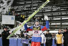 29.12.2008, Oberstdorf, Germany (GER): Dimitry Vassiliev (RUS), Fischer, adidas  - FIS world cup ski jumping, four hills tournament, individual HS137, Oberstdorf (GER). www.nordicfocus.com. © Furtner/NordicFocus. Every downloaded picture is fee-liable.
