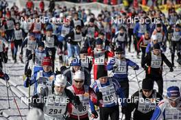 03.02.2008, Oberammergau, Germany (GER): slow racers in a mass start - Worldloppet Koenig Ludwig Lauf, FIS Marathon Cup - Oberammergau (GER). www.nordicfocus.com. c Felgenhauer/NordicFocus. Every downloaded picture is fee-liable.