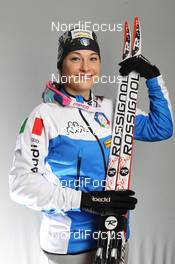 29.11.2011, Oestersund, Sweden (SWE): Dorothea Wierer (ITA), Rossignol, Rottefella, OneWay, Casco - Supplier preseason photoshooting, Oestersund (SWE). www.nordicfocus.com. © Manzoni/NordicFocus. Every downloaded picture is fee-liable.