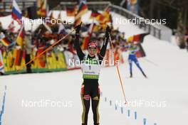 18.01.2009, Ruhpolding, Germany (GER): Magdalena Neuner (GER), Fischer, Rottefella, Exel, adidas - IBU world cup biathlon, pursuit women, Ruhpolding (GER). www.nordicfocus.com. © Manzoni/NordicFocus. Every downloaded picture is fee-liable.