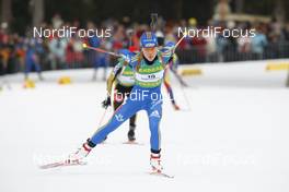 18.01.2009, Ruhpolding, Germany (GER): Sofia Domeij (SWE), Atomic, Leki, adidas - IBU world cup biathlon, pursuit women, Ruhpolding (GER). www.nordicfocus.com. © Manzoni/NordicFocus. Every downloaded picture is fee-liable.