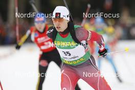 18.01.2009, Ruhpolding, Germany (GER): Zina Kocher (CAN), Atomic, Leki, Odlo - IBU world cup biathlon, pursuit women, Ruhpolding (GER). www.nordicfocus.com. © Manzoni/NordicFocus. Every downloaded picture is fee-liable.