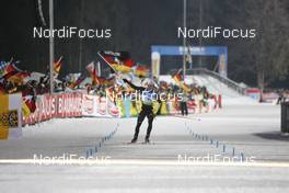 15.01.2009, Ruhpolding, Germany (GER): Toni Lang (GER), Madshus, Rottefella, Exel, adidas - IBU world cup biathlon, relay men, Ruhpolding (GER). www.nordicfocus.com. © Manzoni/NordicFocus. Every downloaded picture is fee-liable.