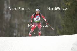 17.01.2009, Ruhpolding, Germany (GER): Scott Perras (CAN), Madshus, Rottefella, Alpina, Swix - IBU world cup biathlon, sprint men, Ruhpolding (GER). www.nordicfocus.com. © Manzoni/NordicFocus. Every downloaded picture is fee-liable.