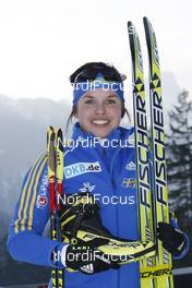 13.01.2009, Ruhpolding, Germany (GER): Elisabeth Hoegberg (SWE), Fischer, Rottefella, Leki, adidas - IBU world cup biathlon, training, Ruhpolding (GER). www.nordicfocus.com. © Manzoni/NordicFocus. Every downloaded picture is fee-liable.