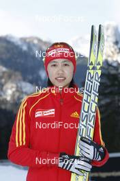 17.01.2009, Ruhpolding, Germany (GER): Chaoqing Song (CHN), Fischer, Salomon, Swix, adidas - IBU world cup biathlon, training, Ruhpolding (GER). www.nordicfocus.com. © Manzoni/NordicFocus. Every downloaded picture is fee-liable.