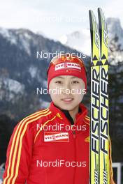 17.01.2009, Ruhpolding, Germany (GER): Yuan-Yuan Li (CHN), Fischer, Salomon, Swix, adidas - IBU world cup biathlon, training, Ruhpolding (GER). www.nordicfocus.com. © Manzoni/NordicFocus. Every downloaded picture is fee-liable.