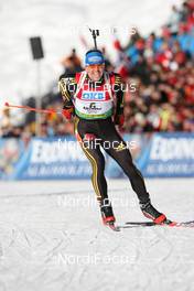 25.01.2009, Antholz, Italy (ITA): Michael Greis (GER), Madshus, Rottefella, Exel, adidas - IBU world cup biathlon, mass men, Antholz (ITA). www.nordicfocus.com. © Manzoni/NordicFocus. Every downloaded picture is fee-liable.