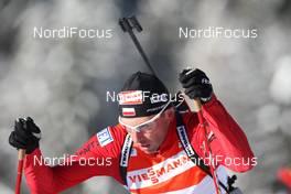 24.01.2009, Antholz, Italy (ITA): Tomasz Sikora (POL), Fischer, Rottefella, Alpina, Swix  - IBU world cup biathlon, pursuit men, Antholz (ITA). www.nordicfocus.com. © Manzoni/NordicFocus. Every downloaded picture is fee-liable.