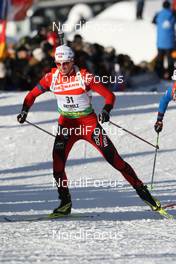 24.01.2009, Antholz, Italy (ITA): Alexander Os (NOR), Fischer, Rottefella, Swix, Odlo - IBU world cup biathlon, pursuit men, Antholz (ITA). www.nordicfocus.com. © Manzoni/NordicFocus. Every downloaded picture is fee-liable.