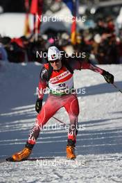 24.01.2009, Antholz, Italy (ITA): Robin Clegg (CAN), Rossignol, Rottefella, Leki - IBU world cup biathlon, pursuit men, Antholz (ITA). www.nordicfocus.com. © Manzoni/NordicFocus. Every downloaded picture is fee-liable.