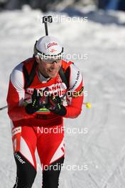 24.01.2009, Antholz, Italy (ITA): Daniel Mesotitsch (AUT), Fischer, Rottefella, Leki - IBU world cup biathlon, pursuit men, Antholz (ITA). www.nordicfocus.com. © Manzoni/NordicFocus. Every downloaded picture is fee-liable.