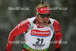 23.01.2009, Antholz, Italy (ITA): Matthias Simmen (SUI), Rossignol, Rottefella, Exel, adidas - IBU world cup biathlon, sprint men, Antholz (ITA). www.nordicfocus.com. © Manzoni/NordicFocus. Every downloaded picture is fee-liable.