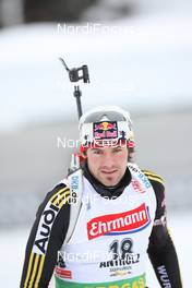 23.01.2009, Antholz, Italy (ITA): Michael Roesch (GER), Fischer, Rottefella, Exel, adidas, Toko - IBU world cup biathlon, sprint men, Antholz (ITA). www.nordicfocus.com. © Manzoni/NordicFocus. Every downloaded picture is fee-liable.