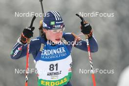 22.01.2009, Antholz, Italy (ITA): Laura Spector (USA), Madshus, Rottefella, Exel, adidas - IBU world cup biathlon, sprint women, Antholz (ITA). www.nordicfocus.com. © Manzoni/NordicFocus. Every downloaded picture is fee-liable.