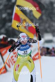 22.01.2009, Antholz, Italy (ITA): Anastasiya Kuzmina (SVK) - IBU world cup biathlon, sprint women, Antholz (ITA). www.nordicfocus.com. © Manzoni/NordicFocus. Every downloaded picture is fee-liable.