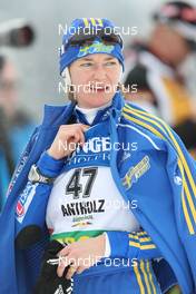 22.01.2009, Antholz, Italy (ITA): Anna Carin Olofsson-Zidek (SWE), Madshus, Rottefella, Alpina, Leki, adidas - IBU world cup biathlon, sprint women, Antholz (ITA). www.nordicfocus.com. © Manzoni/NordicFocus. Every downloaded picture is fee-liable.