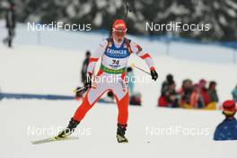 22.01.2009, Antholz, Italy (ITA): Kadri Lehtla (EST), Fischer, Rottefella, Leki - IBU world cup biathlon, sprint women, Antholz (ITA). www.nordicfocus.com. © Manzoni/NordicFocus. Every downloaded picture is fee-liable.