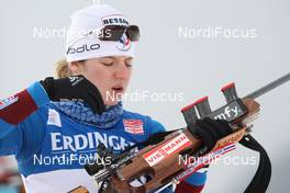 22.01.2009, Antholz, Italy (ITA): Pauline Macabies (FRA), Rossignol, Rottefella, One Way, Odlo - IBU world cup biathlon, sprint women, Antholz (ITA). www.nordicfocus.com. © Manzoni/NordicFocus. Every downloaded picture is fee-liable.