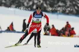 22.01.2009, Antholz, Italy (ITA): Iris Waldhuber (AUT), Fischer, Rottefella, Leki - IBU world cup biathlon, sprint women, Antholz (ITA). www.nordicfocus.com. © Manzoni/NordicFocus. Every downloaded picture is fee-liable.