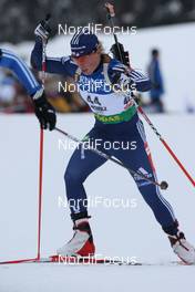 22.01.2009, Antholz, Italy (ITA): Lanny Barnes (USA), Atomic, Exel, adidas - IBU world cup biathlon, sprint women, Antholz (ITA). www.nordicfocus.com. © Manzoni/NordicFocus. Every downloaded picture is fee-liable.