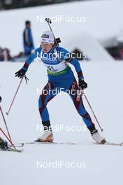 22.01.2009, Antholz, Italy (ITA): Marie Laure Brunet (FRA), Rossignol, Rottefella, Swix, Odlo - IBU world cup biathlon, sprint women, Antholz (ITA). www.nordicfocus.com. © Manzoni/NordicFocus. Every downloaded picture is fee-liable.