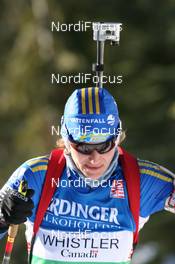 11.03.2009, Vancouver, Canada (CAN): Anna Carin Olofsson-Zidek (SWE), Madshus, Rottefella, Alpina, Leki, adidas - IBU world cup biathlon, individual women, Vancouver (CAN). www.nordicfocus.com. © Manzoni/NordicFocus. Every downloaded picture is fee-liable.