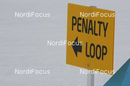 15.03.2009, Vancouver, Canada (CAN): Biathlon Feature: Track sign penalty loop - IBU world cup biathlon, relay men, Vancouver (CAN). www.nordicfocus.com. © Manzoni/NordicFocus. Every downloaded picture is fee-liable.