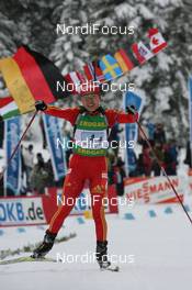 14.03.2009, Vancouver, Canada (CAN): Yuan-Yuan Li (CHN), Fischer, Salomon, Swix, adidas - IBU world cup biathlon, relay women, Vancouver (CAN). www.nordicfocus.com. © Manzoni/NordicFocus. Every downloaded picture is fee-liable.