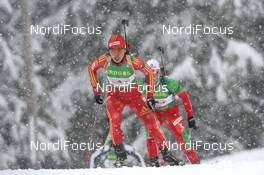 14.03.2009, Vancouver, Canada (CAN): Chunli Wang (CHN), Fischer, Salomon, Swix, adidas  - IBU world cup biathlon, relay women, Vancouver (CAN). www.nordicfocus.com. © Manzoni/NordicFocus. Every downloaded picture is fee-liable.