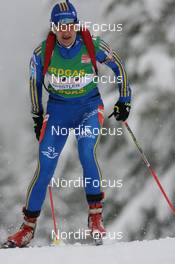 14.03.2009, Vancouver, Canada (CAN): Anna Carin Olofsson-Zidek (SWE), Madshus, Rottefella, Alpina, Leki, adidas - IBU world cup biathlon, relay women, Vancouver (CAN). www.nordicfocus.com. © Manzoni/NordicFocus. Every downloaded picture is fee-liable.