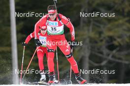 13.03.2009, Vancouver, Canada (CAN): Simon Hallenbarter (SUI), Madshus, Rottefella, KV+, adidas - IBU world cup biathlon, sprint men, Vancouver (CAN). www.nordicfocus.com. © Manzoni/NordicFocus. Every downloaded picture is fee-liable.