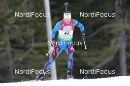 13.03.2009, Vancouver, Canada (CAN): Vincent Defrasne (FRA), Atomic, Rottefella, One Way, Odlo - IBU world cup biathlon, sprint men, Vancouver (CAN). www.nordicfocus.com. © Manzoni/NordicFocus. Every downloaded picture is fee-liable.