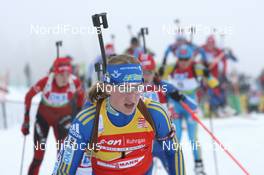 22.03.2009, Trondheim, Norway (NOR): Helena Jonsson (SWE), Fischer, Rottefella, Leki, adidas leads the field - IBU world cup biathlon, mass women, Trondheim (NOR). www.nordicfocus.com. © Manzoni/NordicFocus. Every downloaded picture is fee-liable.