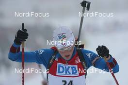 22.03.2009, Trondheim, Norway (NOR): Sandrine Bailly (FRA), Madshus, Rottefella, Swix, Odlo - IBU world cup biathlon, mass women, Trondheim (NOR). www.nordicfocus.com. © Manzoni/NordicFocus. Every downloaded picture is fee-liable.