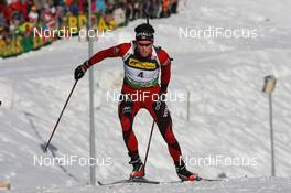 19.03.2009, Trondheim, Norway (NOR): Ronny Hafsaas (NOR), Madshus, Rottefella, Odlo - IBU world cup biathlon, sprint men, Trondheim (NOR). www.nordicfocus.com. © Manzoni/NordicFocus. Every downloaded picture is fee-liable.