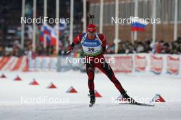 26.03.2009, Khanty-Mansiysk, Russia (RUS): Emil Hegle Svendsen (NOR), Madshus, Rottefella, Swix, Odlo - IBU world cup biathlon, sprint men, Khanty-Mansiysk (RUS). www.nordicfocus.com. © Manzoni/NordicFocus. Every downloaded picture is fee-liable.