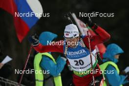 26.03.2009, Khanty-Mansiysk, Russia (RUS): Halvard Hanevold (NOR), Madshus, Rottefella, Swix, Odlo - IBU world cup biathlon, sprint men, Khanty-Mansiysk (RUS). www.nordicfocus.com. © Manzoni/NordicFocus. Every downloaded picture is fee-liable.