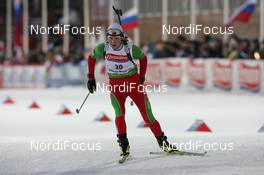 27.03.2009, Khanty-Mansiysk, Russia (RUS): Darya Domracheva (BLR), Fischer, Rottefella, Swix - IBU world cup biathlon, sprint women, Khanty-Mansiysk (RUS). www.nordicfocus.com. © Manzoni/NordicFocus. Every downloaded picture is fee-liable.