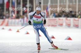 27.03.2009, Khanty-Mansiysk, Russia (RUS): Teja Gregorin (SLO), Fischer, Rottefella, Alpina, Leki - IBU world cup biathlon, sprint women, Khanty-Mansiysk (RUS). www.nordicfocus.com. © Manzoni/NordicFocus. Every downloaded picture is fee-liable.