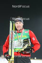 22.02.2009, Pyeong Chang, Korea (KOR): Simon Eder (AUT), Fischer, Rottefella - IBU world championships biathlon, medals, Pyeong Chang (KOR). www.nordicfocus.com. © Manzoni/NordicFocus. Every downloaded picture is fee-liable.